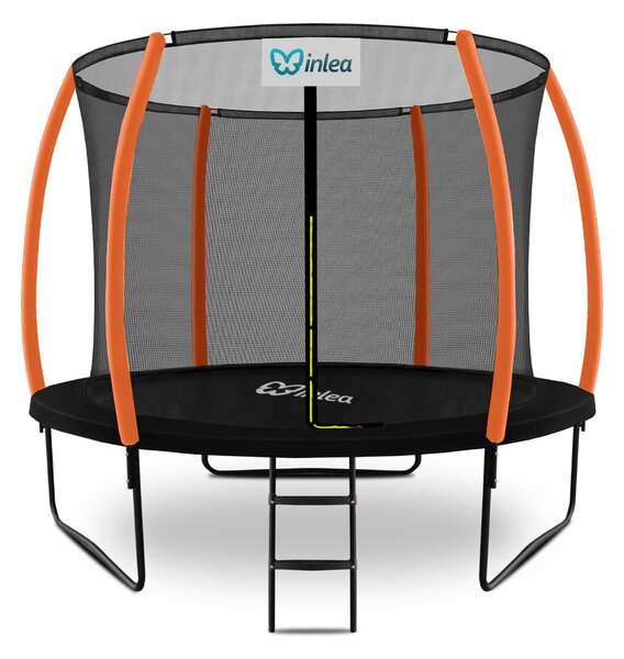 INLEA ULTIMATE Jump trampolin s unutarnjom zaštitnom mrežom 305cm - crna/narančasta