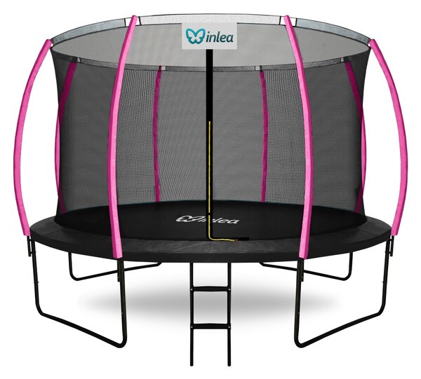 INLEA ULTIMATE Jump trampolin 366cm s unutarnjom zaštitnom mrežom - crna/roza