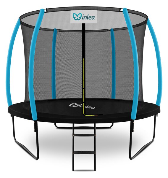INLEA ULTIMATE Jump trampolin s unutarnjom zaštitnom mrežom 305cm - crna/svijetloplava