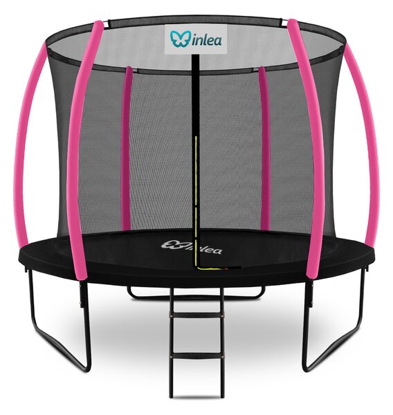 INLEA ULTIMATE Jump trampolin s unutarnjom zaštitnom mrežom 305cm - crna/roza