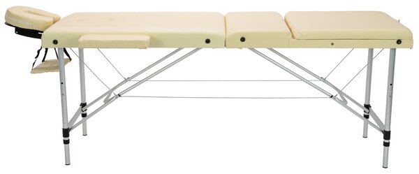 INLEA Masažni stol Relax Pro, trodijelni i aluminijski IN16-0013 BEŽ