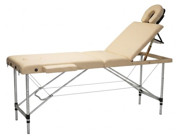 INLEA Masažni stol Relax Pro, trodijelni i aluminijski IN16-0013 BEŽ