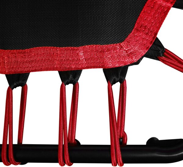 INLEA FITNESS Trampolin 130cm s rukohvatom – crvena