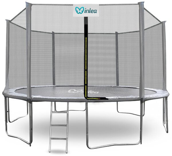 INLEA PREMIUM Jump Trampolin 430cm s vanjskom zaštitnom mrežom - siva