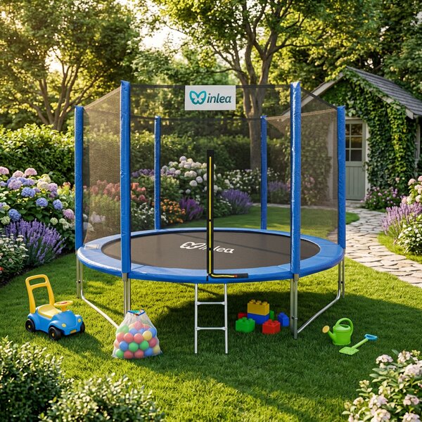 INLEA PREMIUM Jump Trampolin 305cm s vanjskom zaštitnom mrežom - plavi