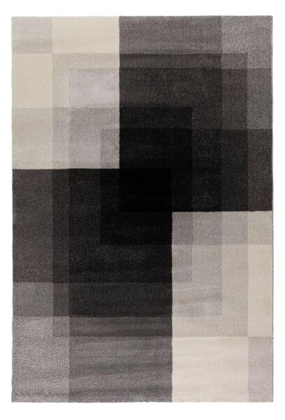Sivo-crni tepih Flair Rugs Plaza, 160 x 230 cm