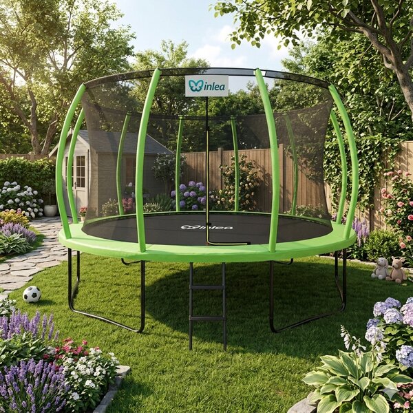 INLEA ULTIMATE Jump Trampolin 500cm s unutarnjom zaštitnom mrežom – svijetlo zelena