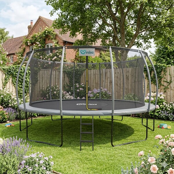 INLEA ULTIMATE Jump Trampolin 500cm s unutarnjom zaštitnom mrežom – siva