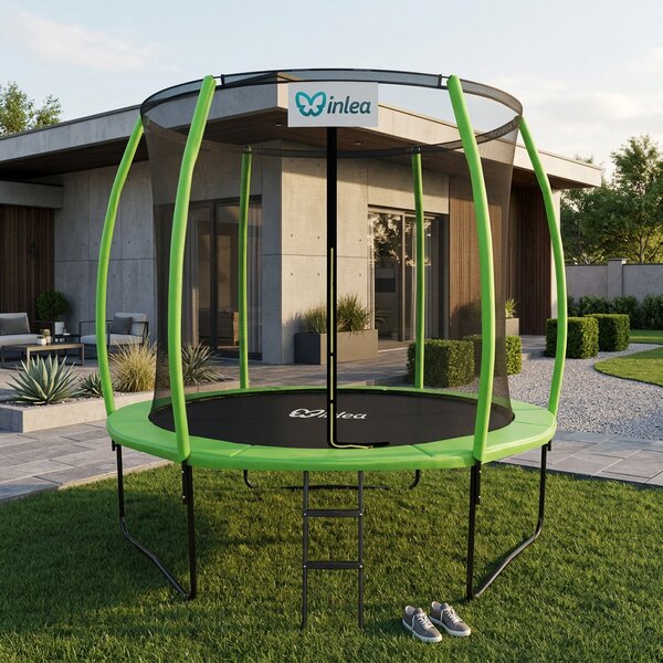 INLEA ULTIMATE Jump Trampolin 250cm s unutarnjom zaštitnom mrežom – svijetlo zelena