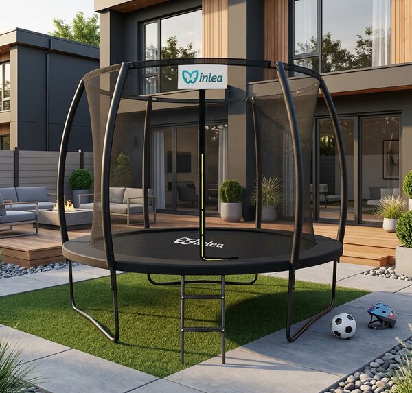 INLEA ULTIMATE Jump trampolin s unutarnjom zaštitnom mrežom 305cm - crni