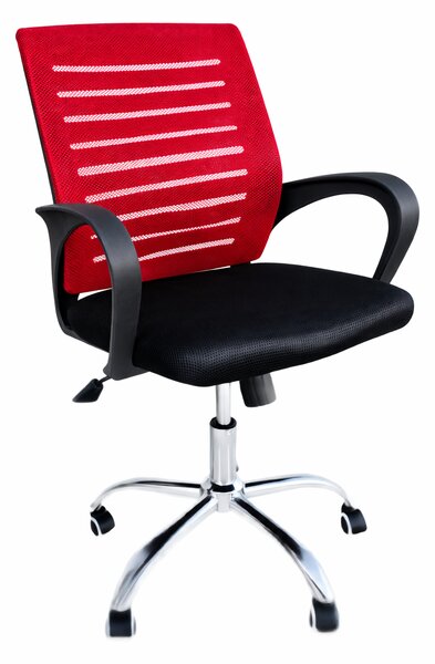 INLEA Uredska stolica Valcor – crna/crvena