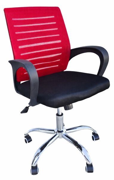 INLEA Uredska stolica Valcor – crna/crvena