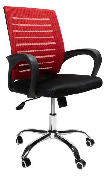 INLEA Uredska stolica Valcor – crna/crvena