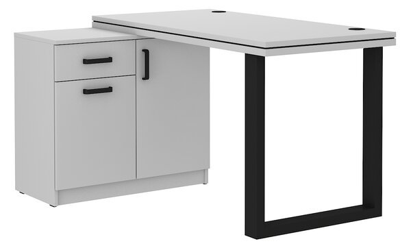 PC stolić Mantela 140 (svijetlo siva + crna)