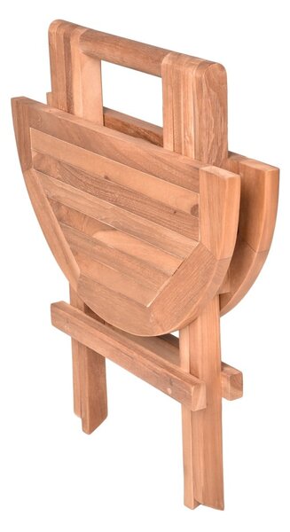 Okrugao vrtni stol od masivne tikovine ø 50 cm Mitan – Garden Pleasure