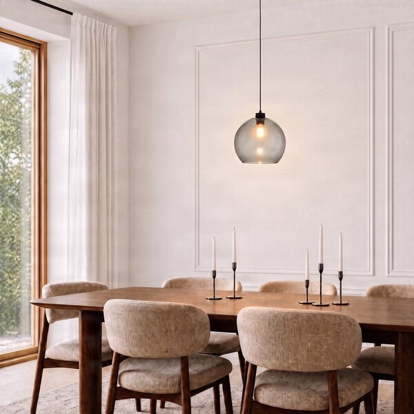 Viseće Svjetiljka TK Lighting, Cubus, prigušiv, Sivo, Dnevna soba, Staklo, Moderan