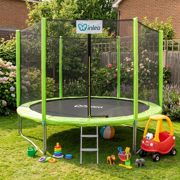 INLEA PREMIUM Jump Trampolin 305cm s vanjskom zaštitnom mrežom - svijetlozelena
