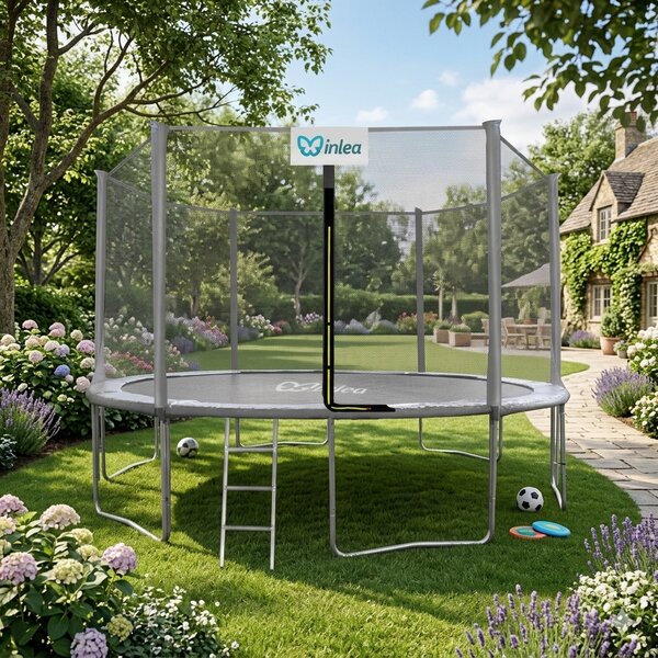 INLEA PREMIUM Jump Trampolin 400cm s vanjskom zaštitnom mrežom - siva