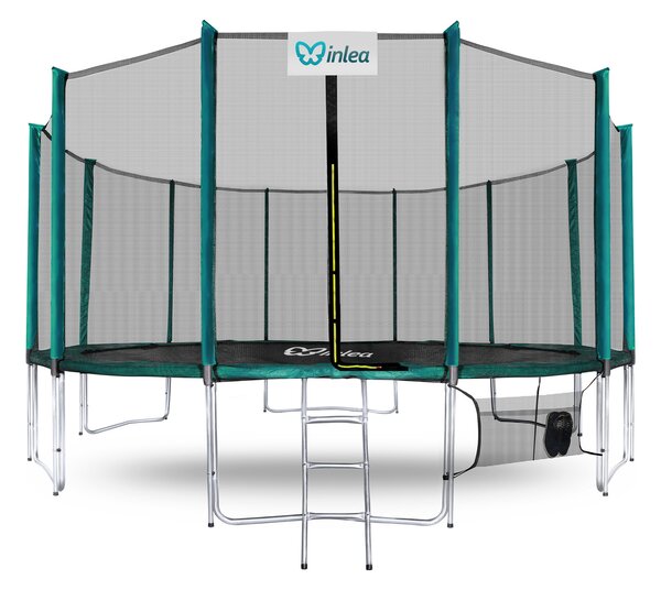 INLEA PREMIUM Jump Trampolin 500cm s vanjskom zaštitnom mrežom - tamnozelena