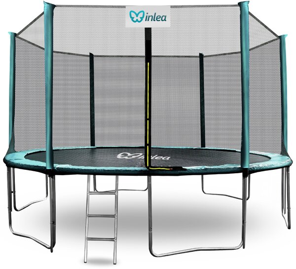 INLEA PREMIUM Jump Trampolin 400cm s vanjskom zaštitnom mrežom - tamnozelena