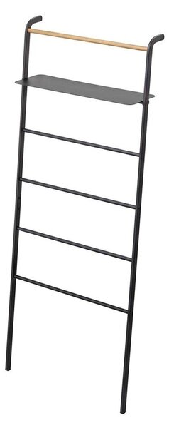 Crni stalak s policom YAMAZAKI Tower Ladder