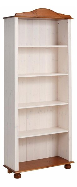 Bijela/u prirodnoj boji biblioteka od masivnog bora 70x181 cm Ella – Støraa