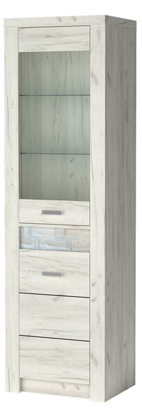 Zondo.hr Vitrina Indie 04 (s LED rasvjetom) (craft bijela). Akcija -19%. 1057762