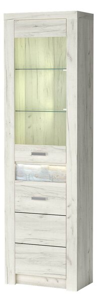Zondo.hr Vitrina Indie 23 (s LED rasvjetom) (craft bijela). Akcija -20%. 1057819