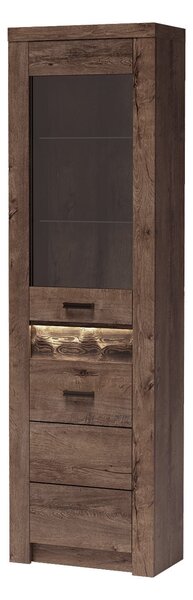 Zondo.hr Vitrina Indie 23 (s LED rasvjetom) (jasen tamni). Akcija -20%. 1057818