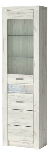 Zondo.hr Vitrina Indie 23 (s LED rasvjetom) (craft bijela). Akcija -20%. 1057819