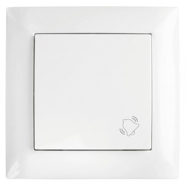 Tipkalo za Zvono s Okvirom OSTE JNH008-W WHITE