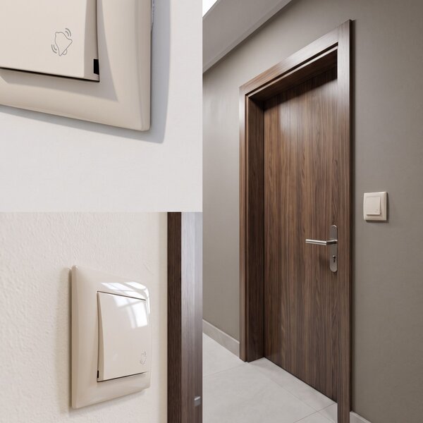 Tipkalo za Zvono OSTE JNH008-W BEIGE