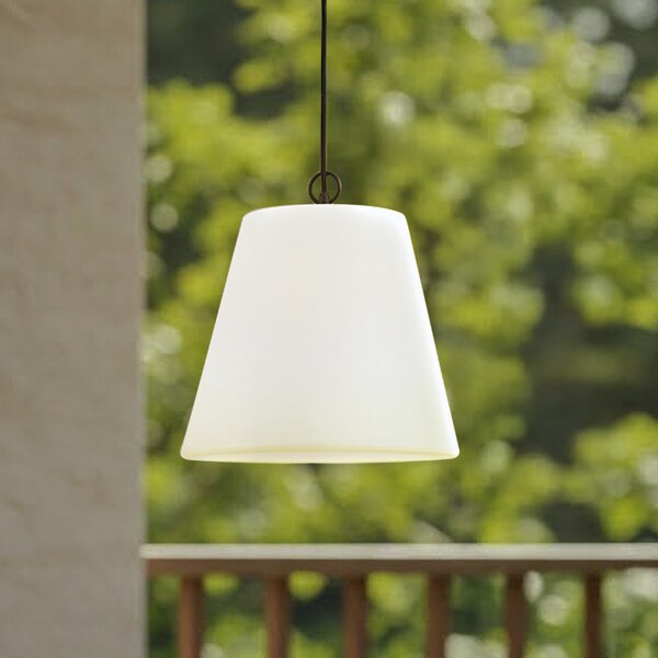 Lindby Alaida vanjska viseća lampa, bijela, plastika, E27, IP65, prigušiva, Bijela, Plastika