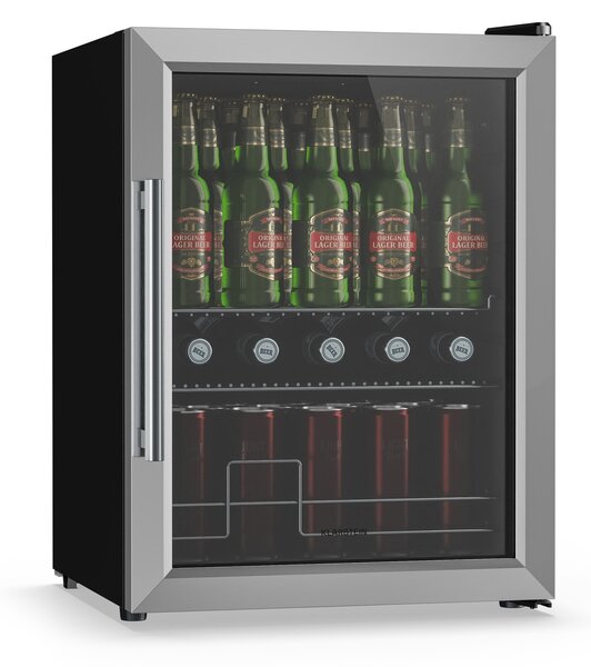Klarstein Hladnjak za pića Beersafe s vratima od zrcalnog stakla | 64 x 48 cm | Unutarnje LED osvjetljenje