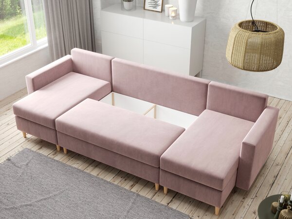 Zondo.hr Kutna garnitura U Lover (tamnoplava). Akcija -20%. 1065675