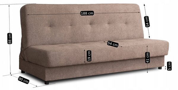 Set od 2 komada sofa Alibi (bež)