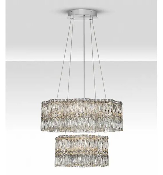 NUVIA KRISTALNI LED LUSTER 56W IP20 35000K TRIAK PRIGUŠIV NL9019782