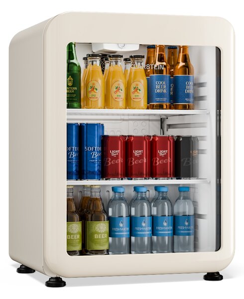 Klarstein Audrey Evo hladnjak za pića | 64 x 47,5 cm | LED unutarnja rasvjeta | 85 W | 42 dB