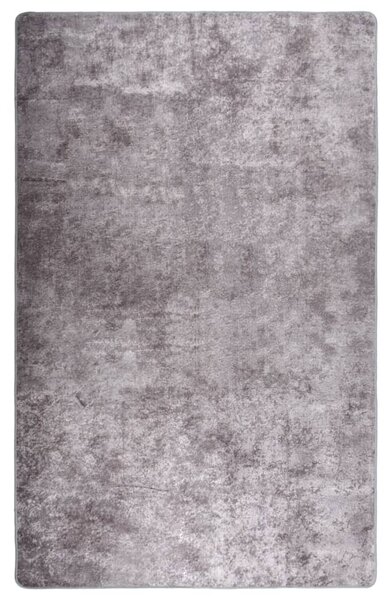 VidaXL Perivi tepih 160 x 230 cm sivi protuklizni