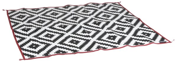 Bo-Camp vanjski tepih Chill mat Lewisham M 2 x 1,8 m crno-bijeli