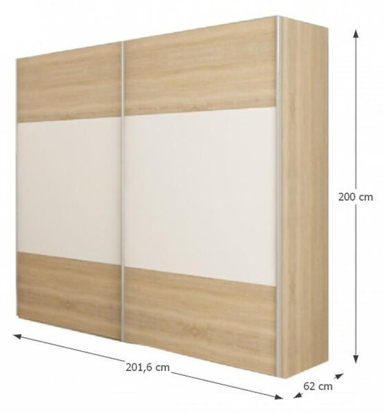 Spavaća soba (krevet 160X200 cm, noćni stolić (2 kom.), ormar)