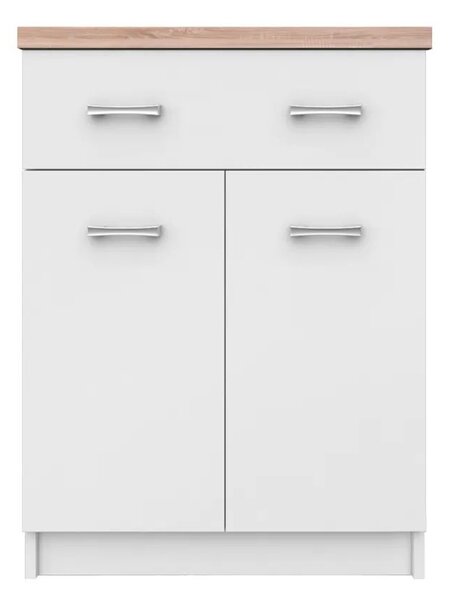 Komoda Topta Typ 41 2D1S60 (bijela + hrast sonoma)