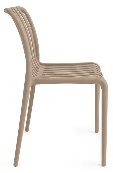 Zahradní set TREGO ISLAND - 2 židle a kulatý stůl ø 60 cm, béžová