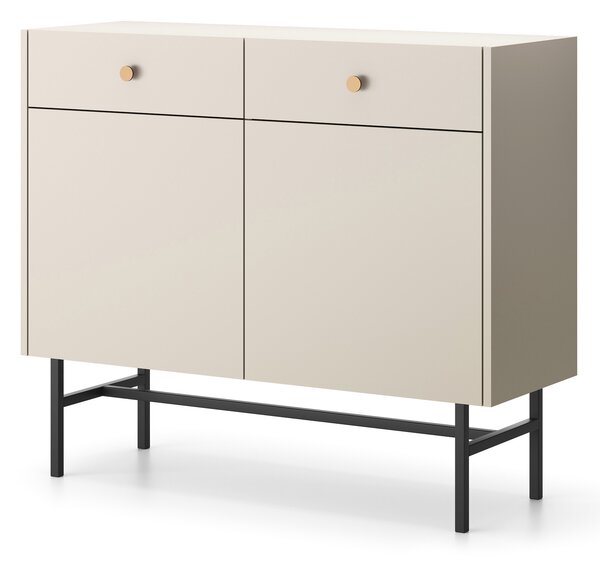 Zondo.hr Komoda Desanta 2D2SZ (bež + crna). 1082794