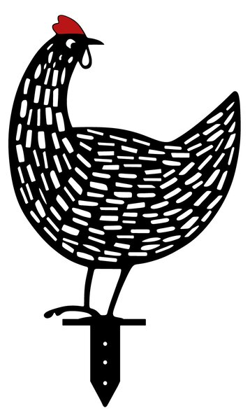 Zondo.hr Dekorativni set metalnih ukrasa za vrt Chick (crna). Akcija -25%. 1083190