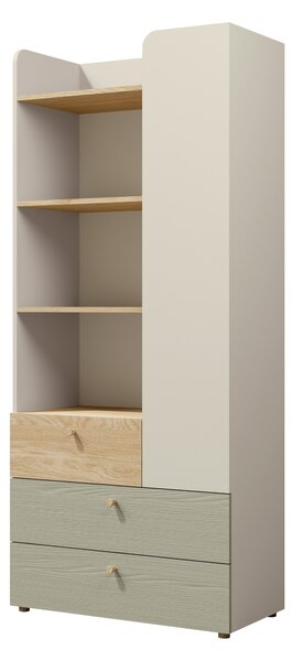 Zondo.hr Regal Yoda 3 (svijetlo bež + uljani hrast + eukaliptus). Akcija -15%. 1087368