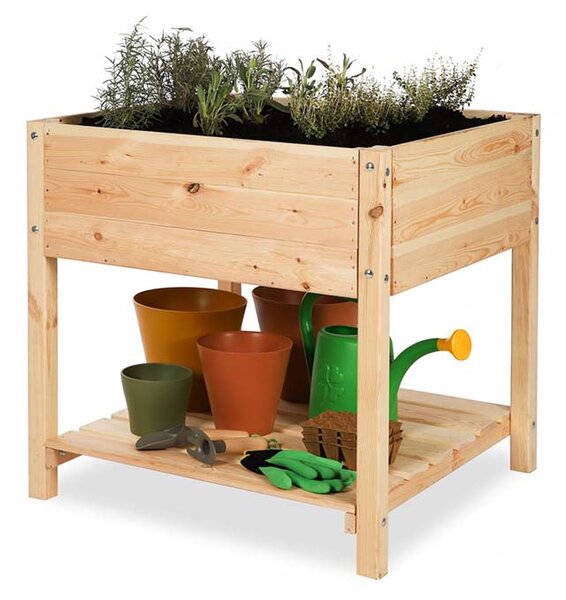 ATMOWOOD Izdignuti drveni sanduk s policom 78 x 78 cm - bor