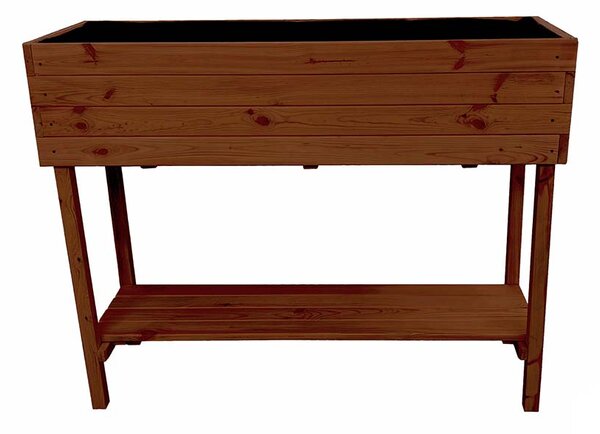 ATMOWOOD Izdignuti drveni sanduk s policom 80 cm - tik
