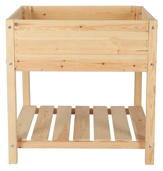 ATMOWOOD Izdignuti drveni sanduk s policom 78 x 78 cm - bor