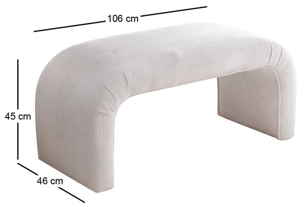 Zondo.hr Tabure Naos Bench (svijetlosiva). Akcija -29%. 1087819